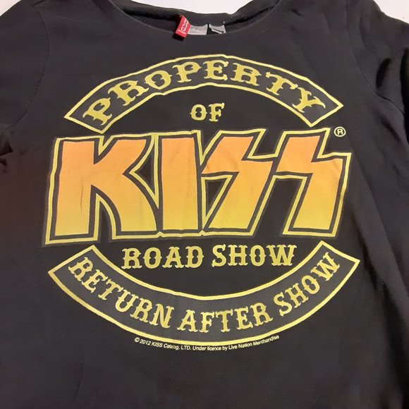 Kiss Women's Divided Road Show LS Sweatshirt in Size 12 - Picture 1 of 5